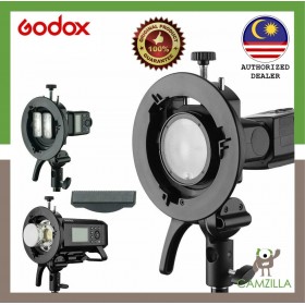 Godox S2 Bowens Mount Flash S-type Holder Bracket for Godox V1 V860II AD200 AD400PRO Speedlite Flash Snoot Softbox